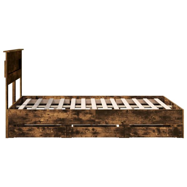 Рамка за легло Димян дъб 140 x 200 cm Инженерна дървесина