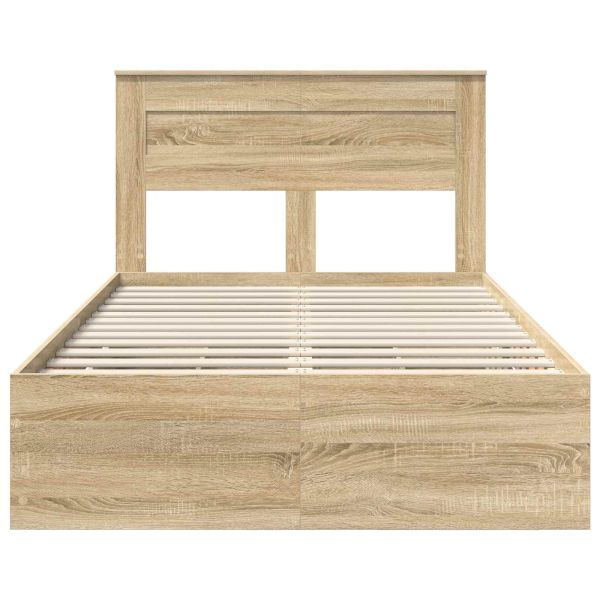Рамка за легло Сонома дъб 120 x 200 cm Инженерна дървесина