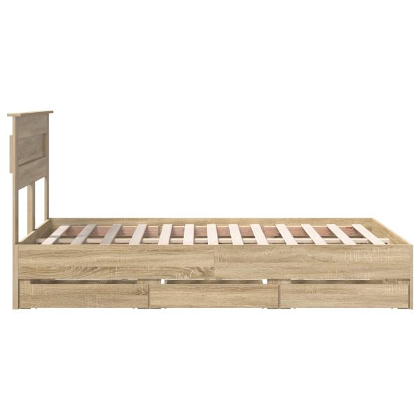 Рамка за легло Сонома дъб 120 x 200 cm Инженерна дървесина