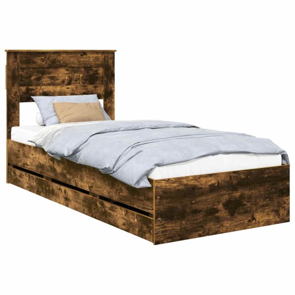 Рамка за легло Димян дъб 90 x 190 cm Инженерна дървесина