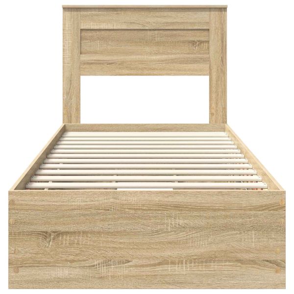 Рамка за легло Сонома дъб 90 x 200 cm Инженерна дървесина