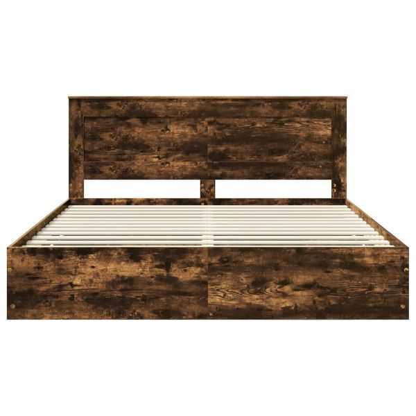Рамка за легло Димян дъб 180 x 200 cm Инженерна дървесина
