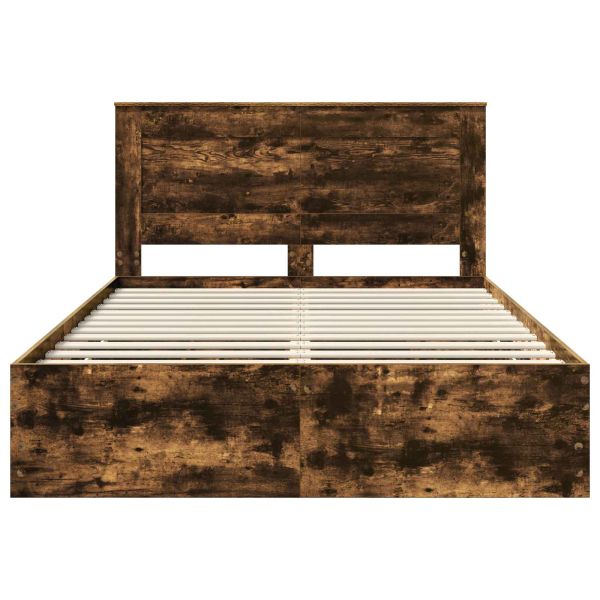 Рамка за легло Димян дъб 160 x 200 cm Инженерна дървесина
