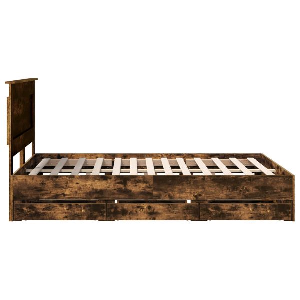 Рамка за легло Димян дъб 160 x 200 cm Инженерна дървесина