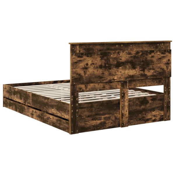 Рамка за легло Димян дъб 140 x 200 cm Инженерна дървесина