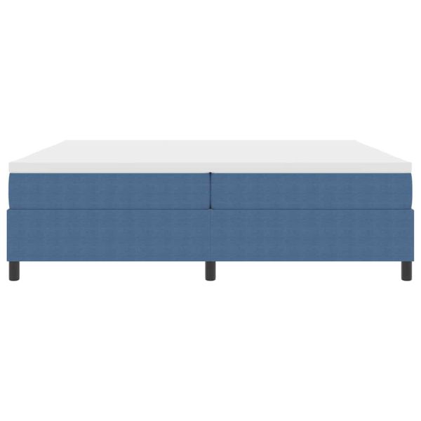 Легло с пружинирана основа Синьо и бяло 200 x 200 cm