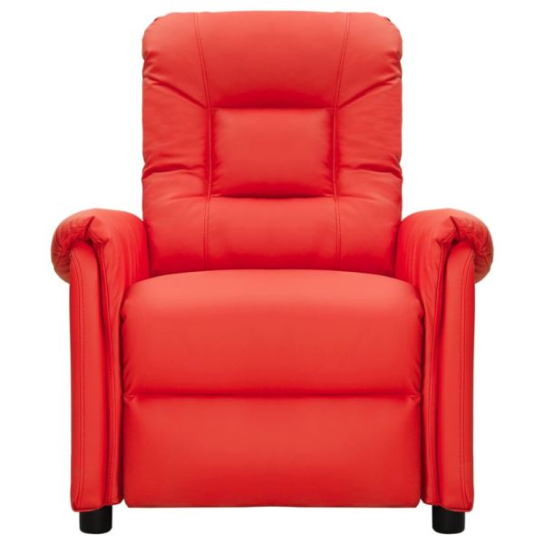 Наклоняем стол, червен, изкуствена кожа