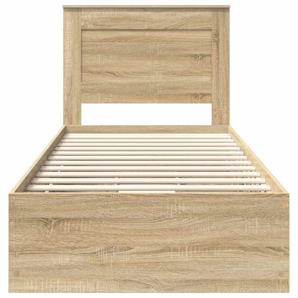 Рамка за легло Сонома дъб 75 x 190 cm Инженерна дървесина