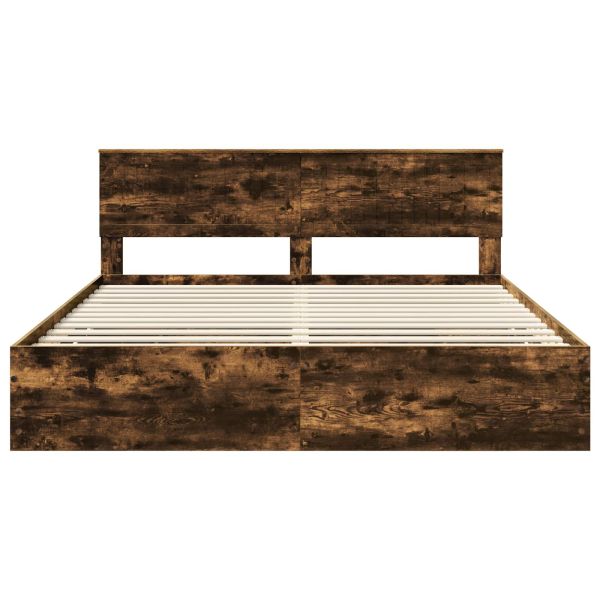 Рамка за легло Димян дъб 180 x 200 cm Инженерна дървесина