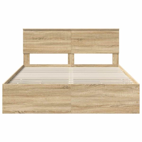Рамка за легло Сонома дъб 150 x 200 cm Инженерна дървесина