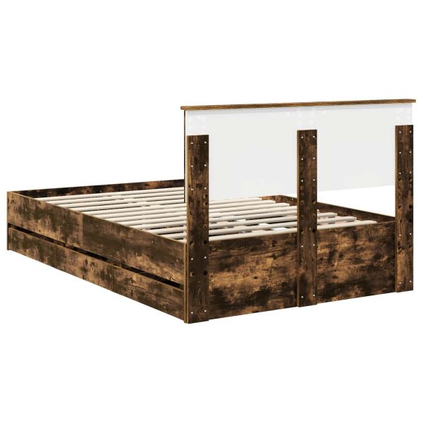 Рамка за легло Димян дъб 120 x 190 cm Инженерна дървесина