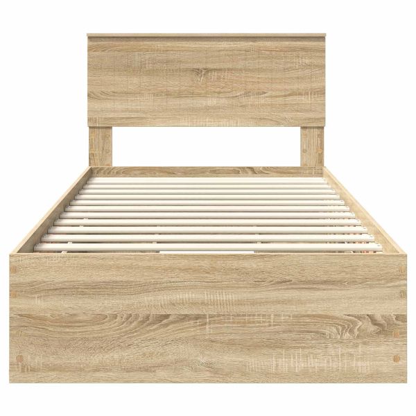 Рамка за легло Сонома дъб 100 x 200 cm Инженерна дървесина