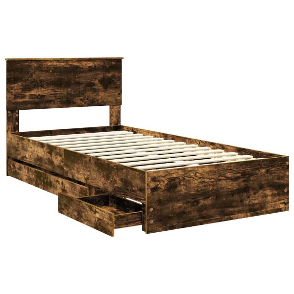 Рамка за легло Димян дъб 100 x 200 cm Инженерна дървесина