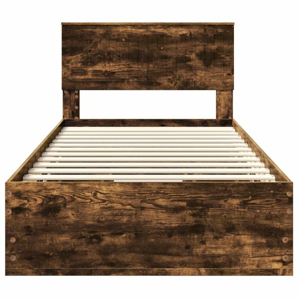 Рамка за легло Димян дъб 100 x 200 cm Инженерна дървесина