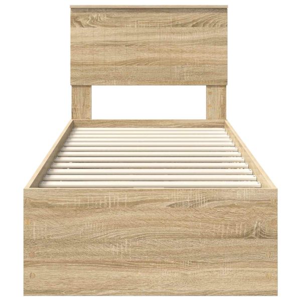 Рамка за легло Сонома дъб 75 x 190 cm Инженерна дървесина