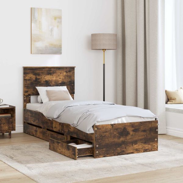 Рамка за легло Димян дъб 75 x 190 cm Инженерна дървесина