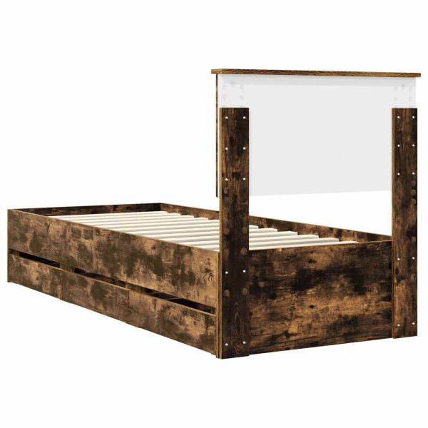 Рамка за легло Димян дъб 75 x 190 cm Инженерна дървесина