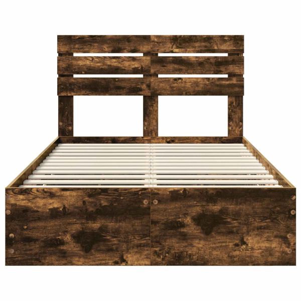 Рамка за легло Димян дъб 135 x 190 cm Инженерна дървесина