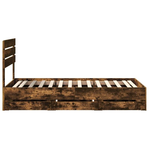 Рамка за легло Димян дъб 100 x 200 cm Инженерна дървесина