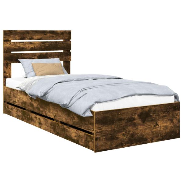 Рамка за легло Димян дъб 75 x 190 cm Инженерна дървесина