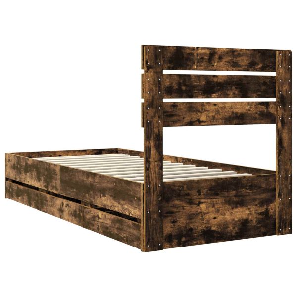 Рамка за легло Димян дъб 75 x 190 cm Инженерна дървесина