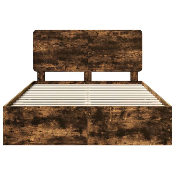 Рамка за легло Димян дъб 160 x 200 cm Инженерна дървесина