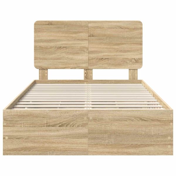 Рамка за легло Сонома дъб 120 x 200 cm Инженерна дървесина