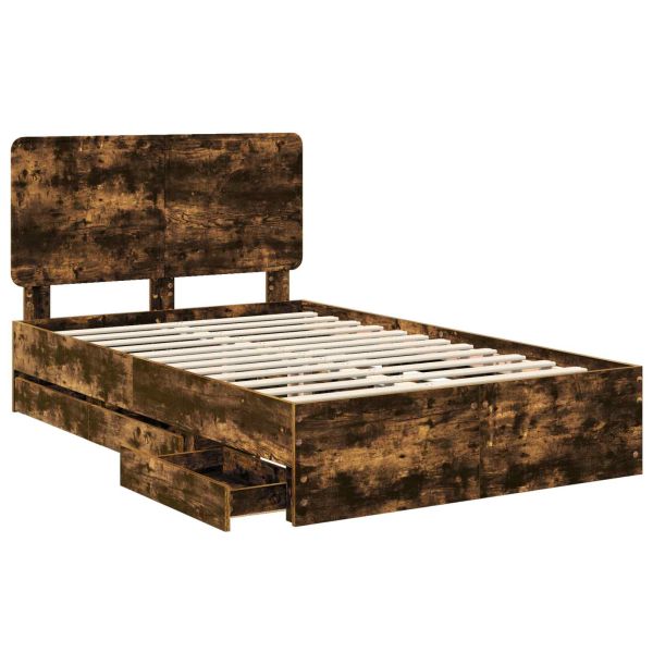 Рамка за легло Димян дъб 120 x 200 cm Инженерна дървесина