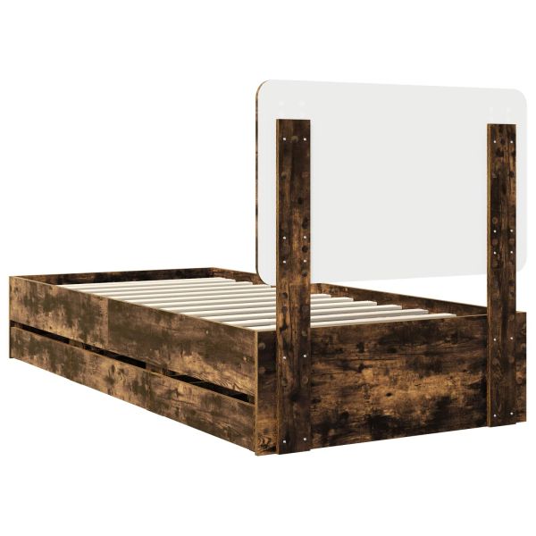 Рамка за легло Димян дъб 100 x 200 cm Инженерна дървесина