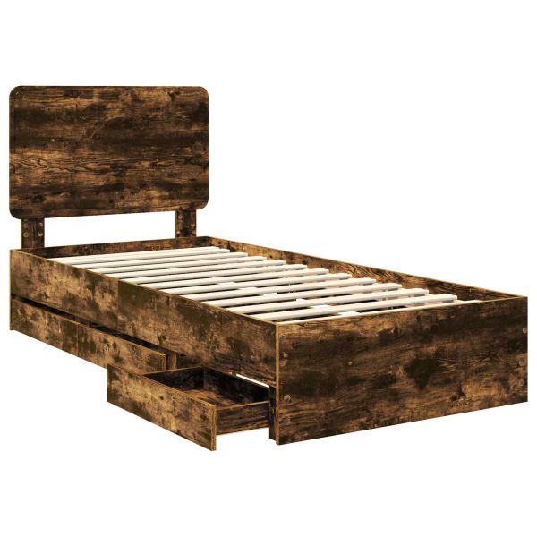 Рамка за легло Димян дъб 90 x 200 cm Инженерна дървесина