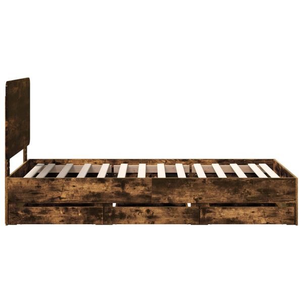 Рамка за легло Димян дъб 90 x 200 cm Инженерна дървесина