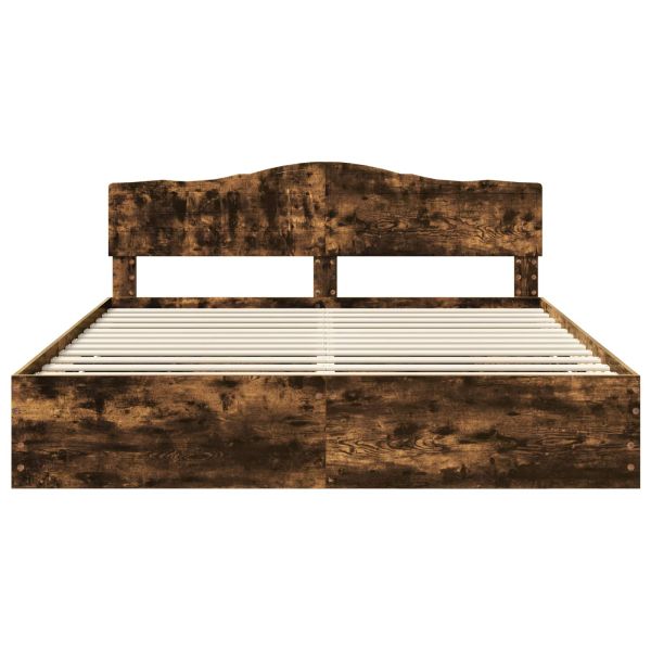 Рамка за легло Димян дъб 180 x 200 cm Инженерна дървесина