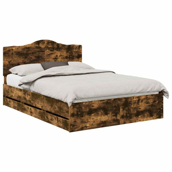 Рамка за легло Димян дъб 140 x 200 cm Инженерна дървесина