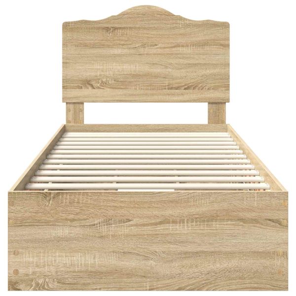 Рамка за легло Сонома дъб 90 x 200 cm Инженерна дървесина