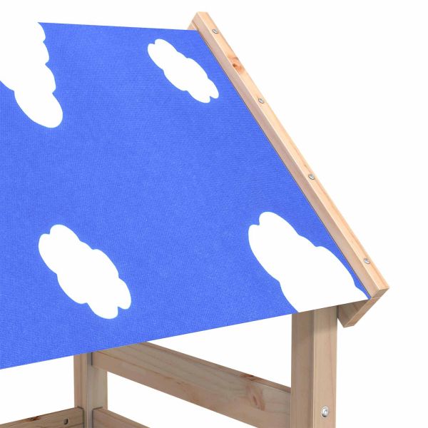 Игрална кула Кафяво 110.5 х 52.5 х 215 см Солидно борово дърво