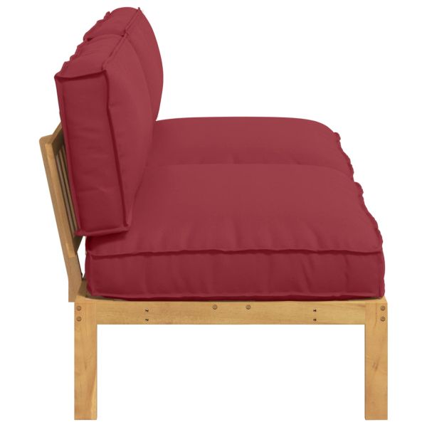 Комплект дивани с възглавница Виненочервен 240 x 80 x 69 см