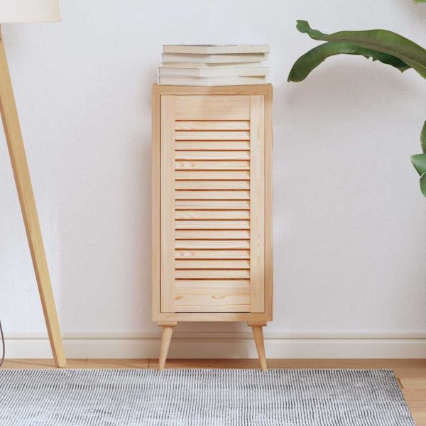 Врата на шкафа с извит дизайн 61,5x29,5cm масивна дървесина бор