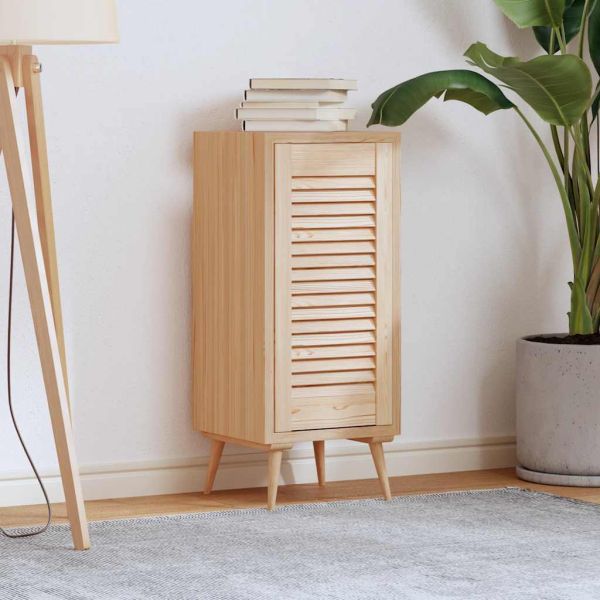 Врата на шкафа с извит дизайн 61,5x29,5cm масивна дървесина бор