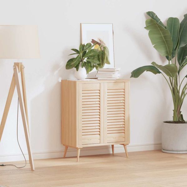 Врати за шкафове с лустросан дизайн 2 бр. масивна дървесина бор