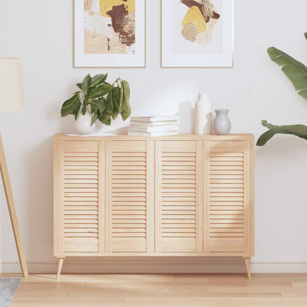 Врати за шкафове с решетъчен дизайн 4 бр. масивна дървесина бор