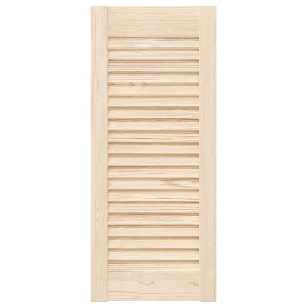 Врати за шкафове с решетъчен дизайн 4 бр. масивна дървесина бор