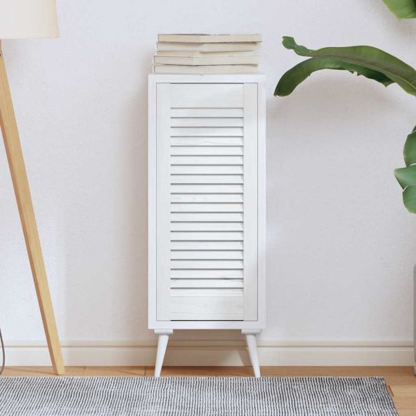 Врата за шкаф с лустросан дизайн Бяла 69x29,5 cm