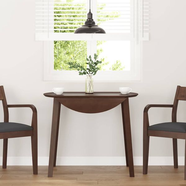 Трапезна маса Кафява масивна дървесина Каучук