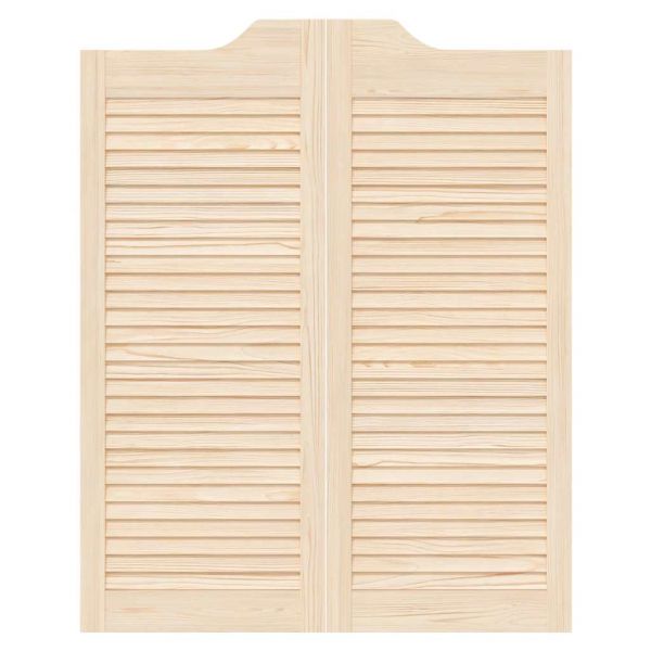 Люлеещи се врати Louvred Design 2 двойки масивна дървесина бор