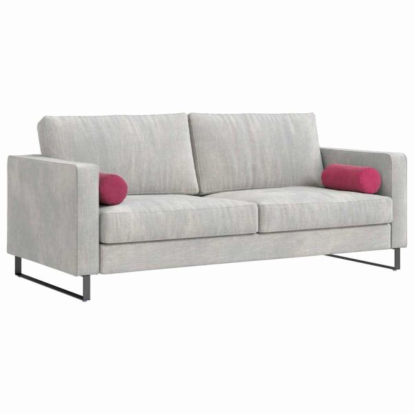 Възглавници валяци 2 pcs Виненочервен Ø 15 x 40 см