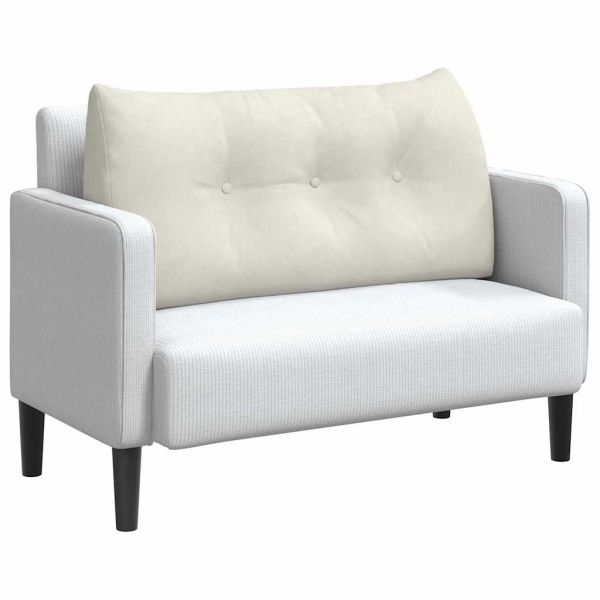 Възглавница за гръб Крем 100 x 24 x 50 см Кадифе