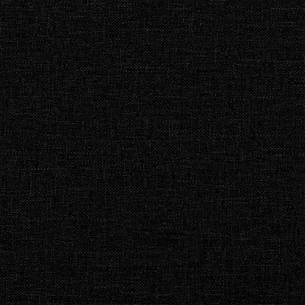 Възглавница за гръб Черно 200 x 24 x 50 см текстил