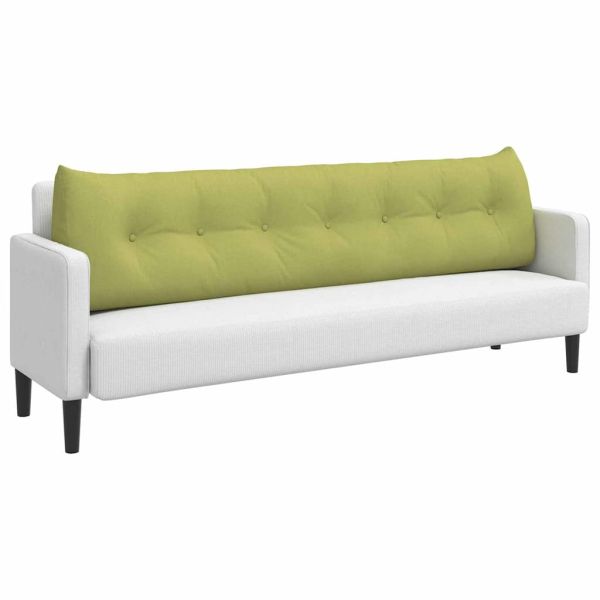 Възглавница за гръб Светло зелено 200 x 24 x 50 см текстил