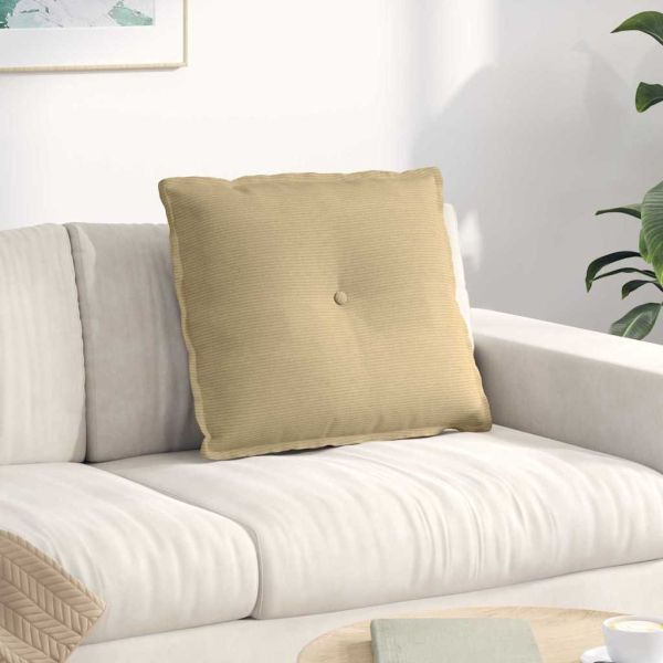 Възглавница за гръб Сивозелен 60 x 50 cm Кордюрова тъкан