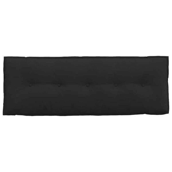 Възглавница за гръб Черно 140 x 50 cm Микрофибърна тъкан